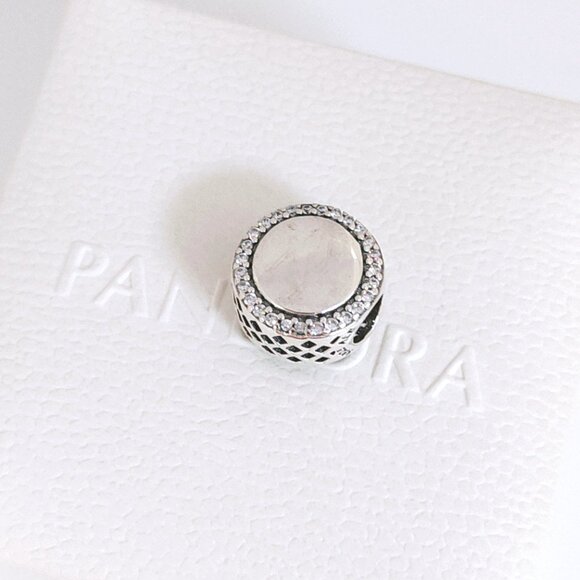 Pandora Engravable Football Charm Bead S925 Silver with box - Picture 2 of 9